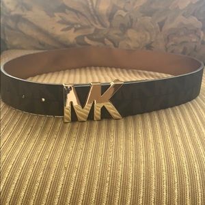 MK Women Signature Logo Belt